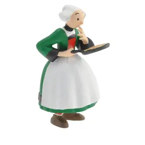 Figurine becassine makes a pancake Plastoy image-0