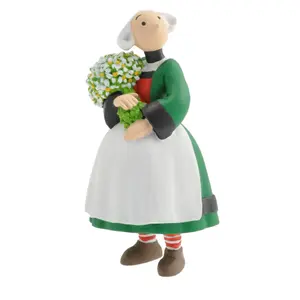 Becassine figurine with a bouquet of flowers Plastoy image-0