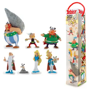 Figurka asterix - galijska wioska Plastoy Tubo (x7) image-0