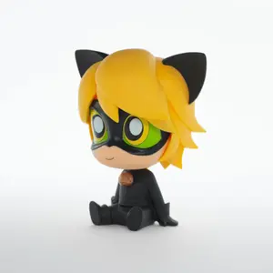 Children's figurine Plastoy Chibi Black Cat image-0
