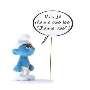 Statuetta Plastoy Schtroumpf Grognon image-0