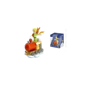 The Little Prince and his friends in the train collectible figurine Plastoy image-0