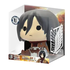 Pvc money box Plastoy Attack on Titan Chibi Mikasa image-2