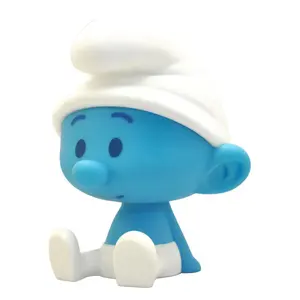 Smurfs piggy bank Plastoy en PVC Chibi Schtroumpf
