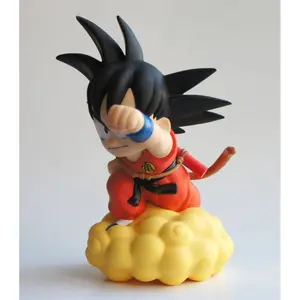 Piggy bank figurine - chibi son goku on the magic cloud pvc Plastoy Dragon Ball image-3