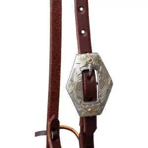 Saddlebridle med hexagonal spænde Platinum Pro image-2