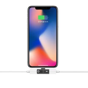 Adaptateur audio lightening 1 mâle et 2 femelle Platyne IOS 11 image-1