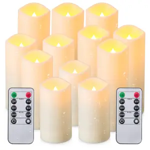 Velas LED efecto llama Platyne (x12) image-1