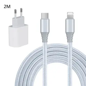 Carregador de parede universal + Cabo USB-C para Lightning Platyne