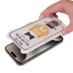 Filme de proteção em vidro temperado - anti-poeira, sem bolhas e alta resistência Platyne Iphone 15 Pro image-1