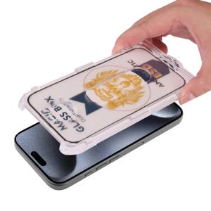 Filme de proteção em vidro temperado - anti-poeira, sem bolhas e alta resistência Platyne Iphone 15 Pro Max image-1