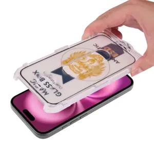 Película de protección de vidrio templado - anti-polvo, sin burbujas y alta resistencia Platyne Iphone 16Plus image-1