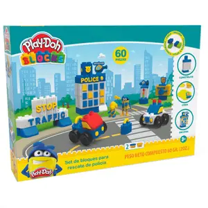 Construction games Play Doh Police Rescue Block image-2