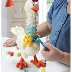Play dough with funny feathered chickens Play Doh image-2