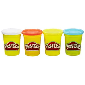 Set of 4 boxes of modeling clay Play Doh image-1