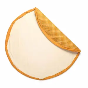 Play Mat and Storage Bag Play&Go Organic Mustard Grid image-2
