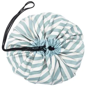 Play Mat and Storage Bag Play&Go Stripes Green image-0