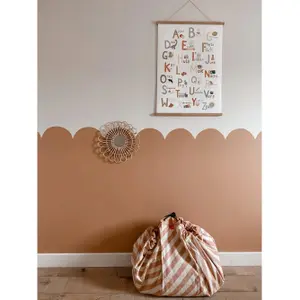 Play Mat and Storage Bag Play&Go Stripes New Pink image-4