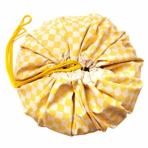 Play Mat and Storage Bag Play&Go Vichy Yellow image-2