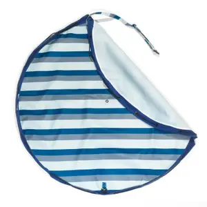 Play Mat and Storage Bag Play&Go Blue/Green Stripes image-1