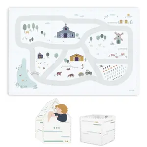 Tapis de jeu puzzel et maisonnette Play&Go Farm
