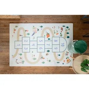 Tapis de jeu puzzel et maisonnette Play&Go Hopscotch image-1