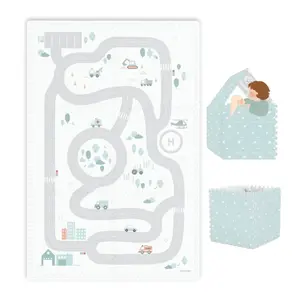 Tapis de jeu puzzel et maisonnette Play&Go Roadmap