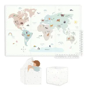 Tapis de jeu puzzel et maisonnette Play&Go Worldmap