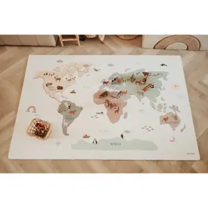 Tapis de jeu puzzel et maisonnette Play&Go Worldmap image-3