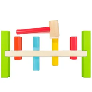 Wooden bench with hammer Play & Learn image-1