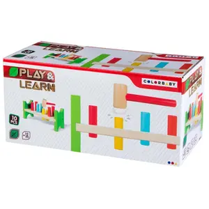 Wooden bench with hammer Play & Learn image-2