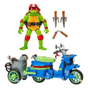 Lot de 4 figurines assortiment véhicules Playmates Toys Ninja Turtles : Teenage Years image-1