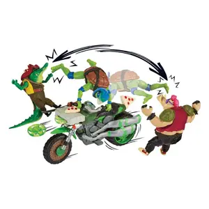 Lot de 4 figurines assortiment véhicules Playmates Toys Ninja Turtles : Teenage Years image-2