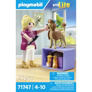 Jeux d'imagination toiletteuse caniche Playmobil image-0