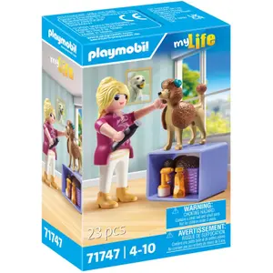 Jeux d'imagination toiletteuse caniche Playmobil image-1