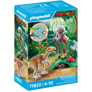 Imagination games Playmobil Velociraptor + Exploratr + Lasso image-1