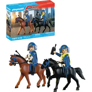 2 Policemen on Horseback Simulation Game Playmobil image-1