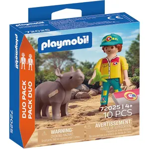 Simulation Spiel Duo Pfleger und Nashorn Playmobil image-0