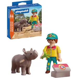 Simulation Spiel Duo Pfleger und Nashorn Playmobil image-1