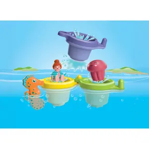 Juego de simulación tazas flotantes animales Playmobil image-1
