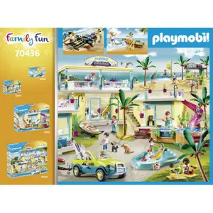 Car games - car with canoe trailer Playmobil Family Fun Beach (70436) image-0
