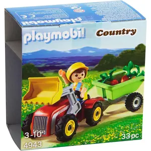 Egg building set with tractor Playmobil Bestway image-0