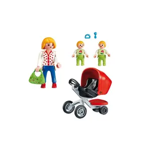 Mommy and twin stroller Playmobil City Life image-0