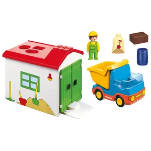 Truck and garage Playmobil 1.2.3 image-1