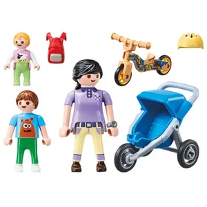 Mother with children Playmobil City Life image-1