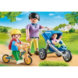 Mother with children Playmobil City Life image-2