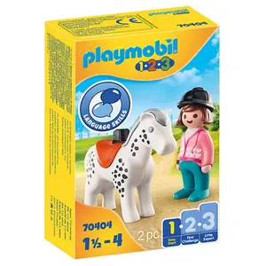 Rider with horse Playmobil 1.2.3 image-0