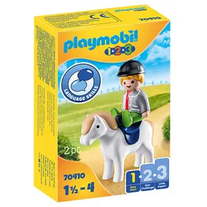 Figurine with pony Playmobil 1.2.3 image-1