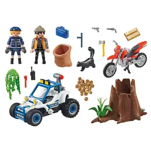 Police vehicle and thief city action Playmobil image-1