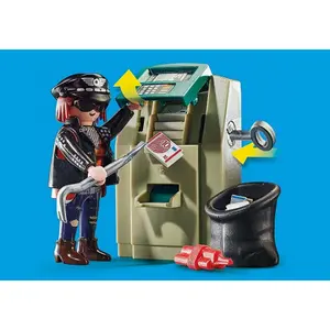 Police motorcycle with thief Playmobil City image-2